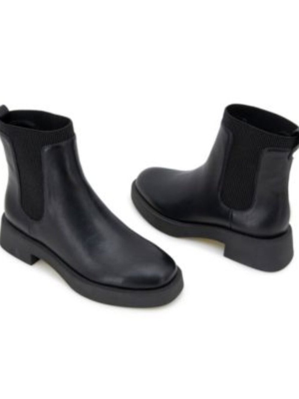 Kenneth Cole Black Leather Pull On Chelsea Boots Size 9 NWT